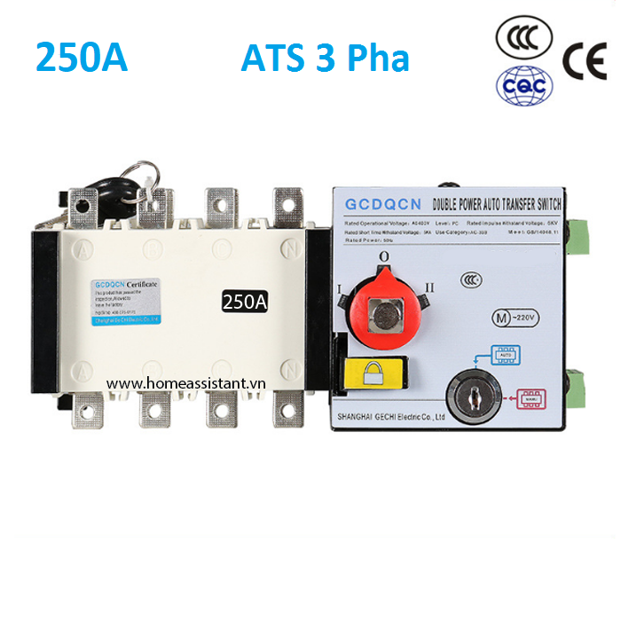 Cầu Dao Chuyển 2 Nguồn Điện Tự Động ATS 3 Pha ATS02