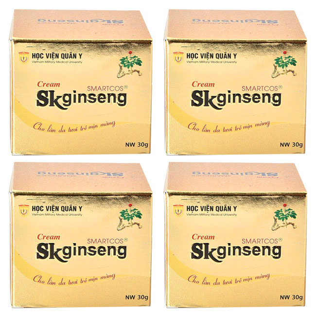 [ Chính Hãng - Chất Lượng] Combo 4 Lọ Kem Smartcos Sk Ginseng Dưỡng Da Trị Nám Tàn Nhang Của Học Viện Quân Y ( Lọ) 30 Gram