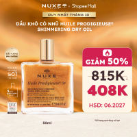 [DATE T6.2027] Dầu khô có nhũ Nuxe Huile Prodigieuse Shimmering Dry Oil 50ml