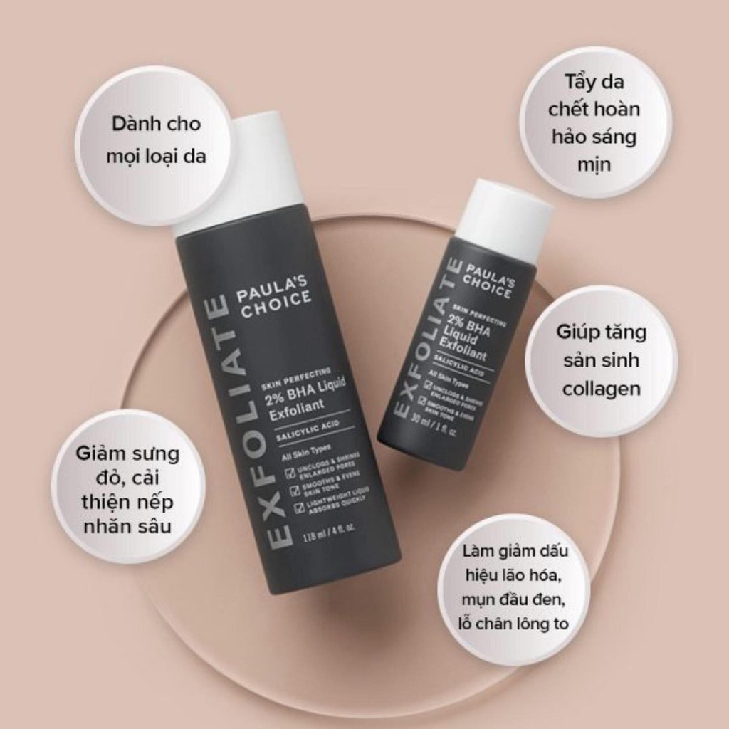 Tẩy Tê Bào Chết Skin Perfecting 2% Bha Liquid Paula Choice Chất Lượng Đảm Bảo An Toàn Đến Sức Khỏe Người Sử Dụng Cam Kết Hàng Đúng Mô Tả
