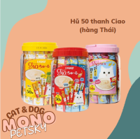Hộp 50 thanh Súp thưởng Ciao dinh dưỡng cho mèo mọi lứa tuổi hàng Thái