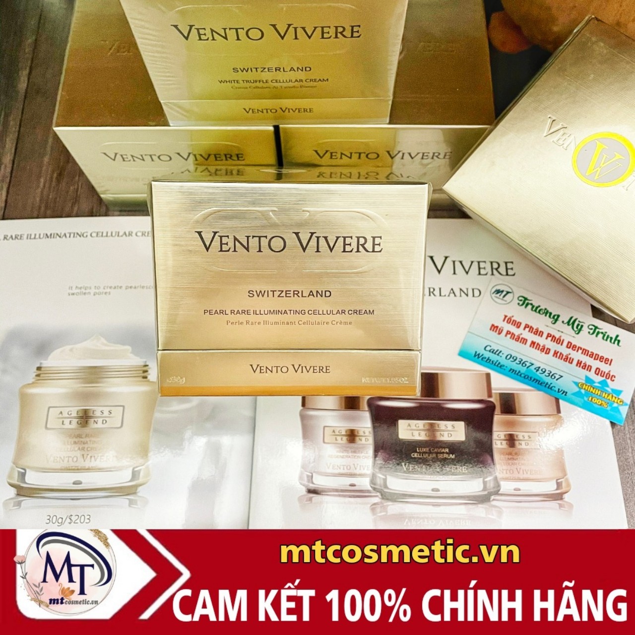 Kem Vento Vàng – Pearl Rare illuminating Chính Hãng – Chuyên Dành Cho Da Nám – Ngăn Ngừa và Phục Hồi Da Nám Hiệu Quả