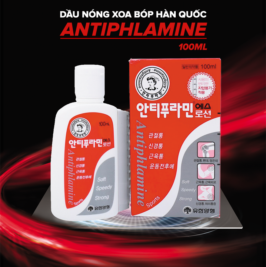 Dầu Nóng Giảm Đau Antiphlamine 100Ml - Hàn Quốc