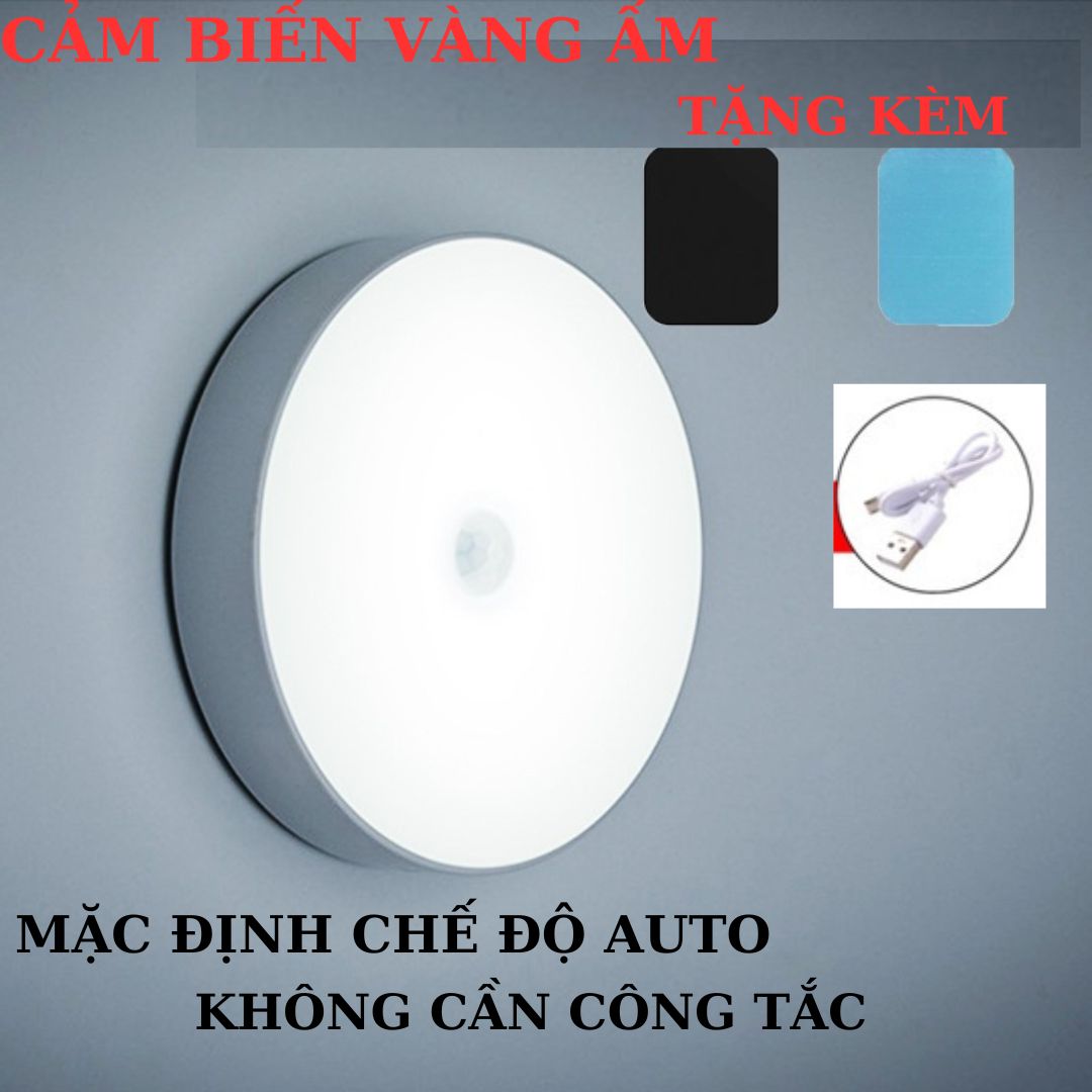 Đèn led cảm biến chuyển động thông minh treo gắn tường cầu thang tủ quần áo có sạc usb