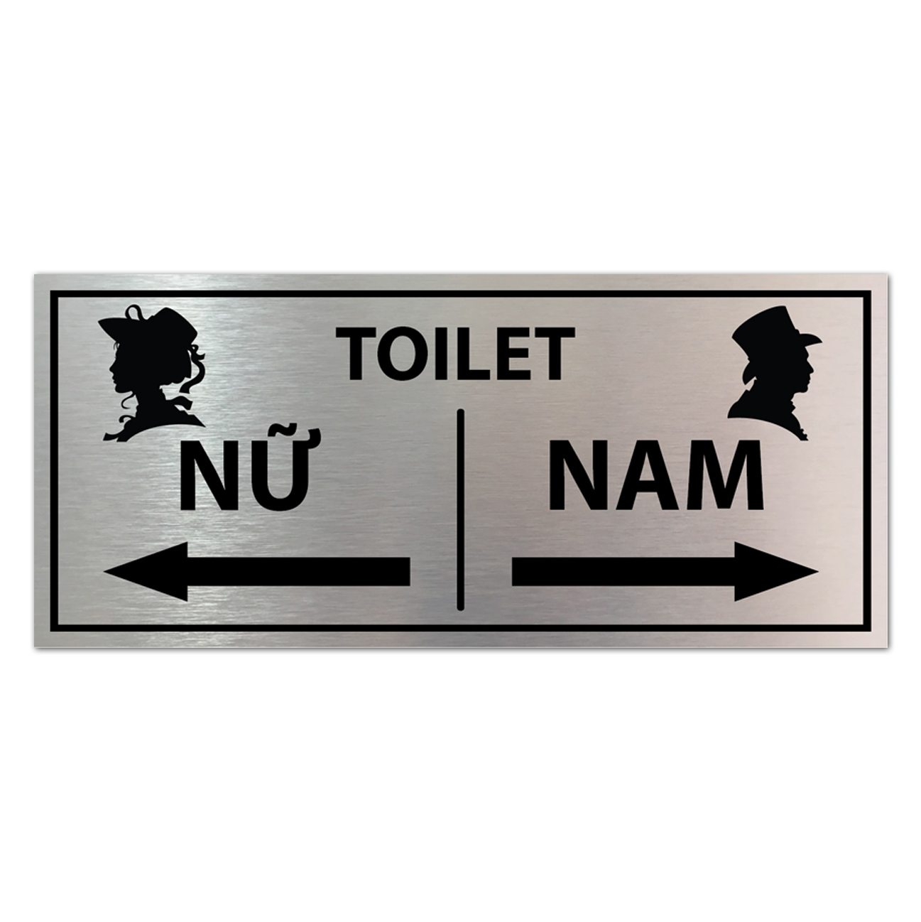 Hướng dẫn lối đi nhà vệ sinh WC nam nữ biển chỉ dẫn toilet cao cấp