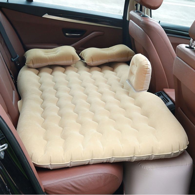 Đệm hơi ô tô nệm hơi oto chất nhung êm mịncao cấp trên ô tô tặng kèm bơm điện và 2 gối nệm đệm hơi g