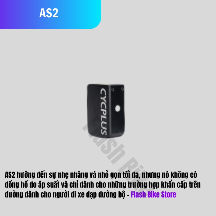 Bơm Điện Xe Đạp CYCPLUS AS2 Pro / ProMax Tiny Pump Cube Trọng Lượng Siêu Nhẹ 97g Tương Thích Van Pre