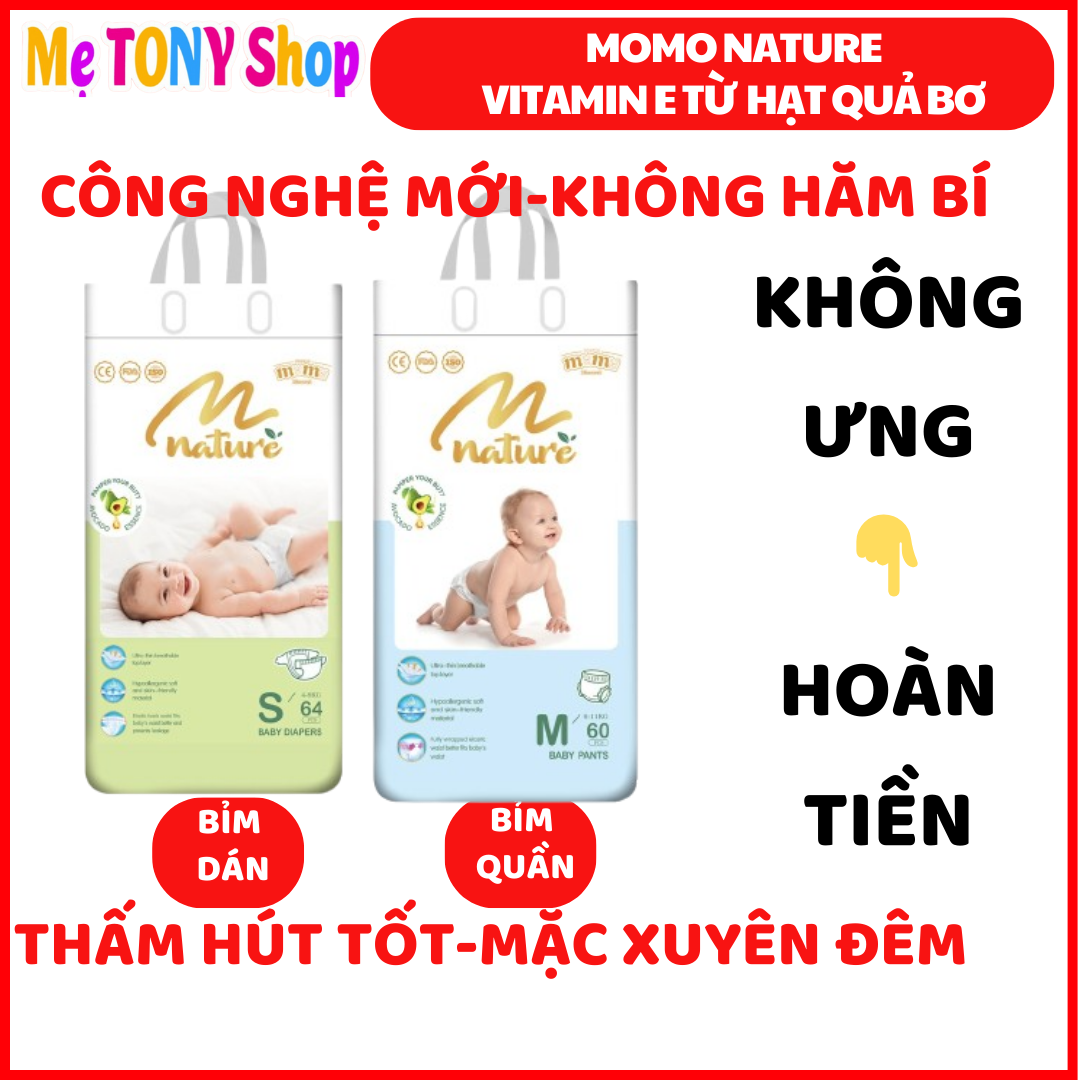 [Mua 4-Tặng Bình Xinh]BỈM TÃ DÁN/QUẦN Momotaro/Momo Diamond/Momo Nature ĐỦ SIZE (Giá 1 Bịch)