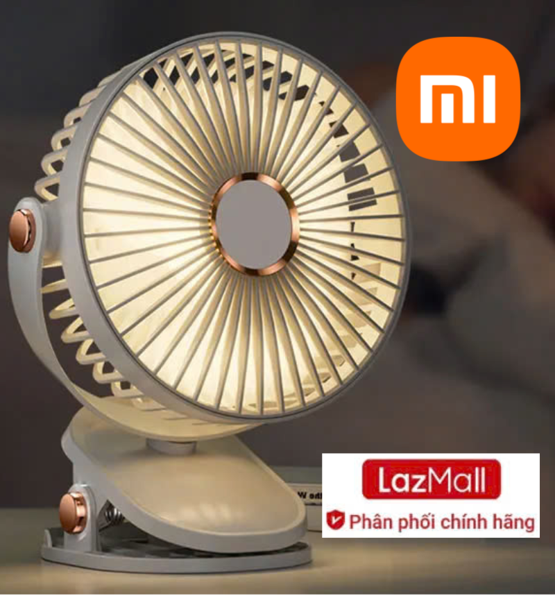 LazMall Xiaomi Chính Hãng Quạt Điện Gió 6 Inch Quạt Kẹp Di Động Sạc Usb Quạt Để Bàn Quạt Kẹp Bàn 5 C