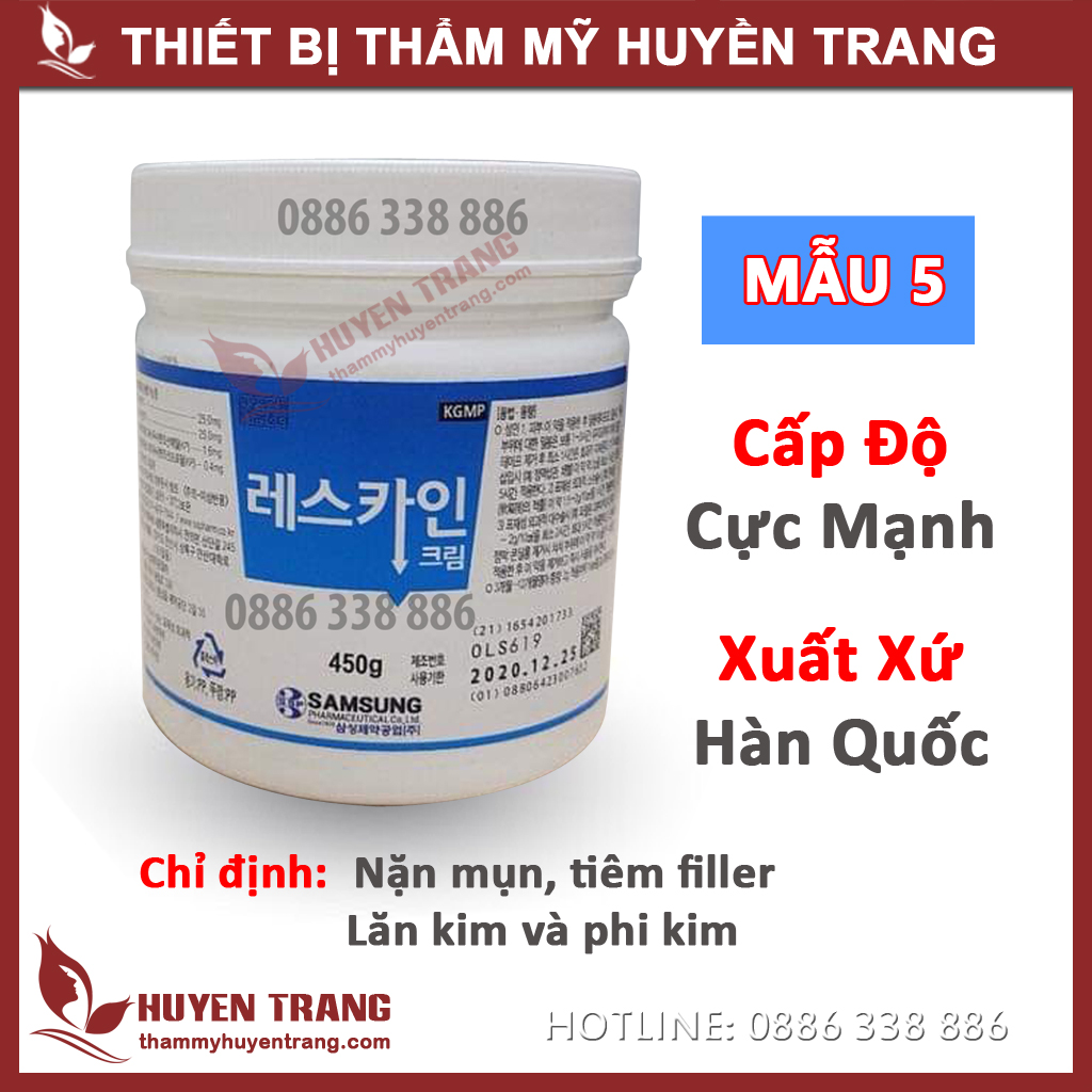 Kem Ủ Tê JCAIN NEOCAIN Hàn Quốc 500g Dùng Trong Nặn Mụn Lăn Kim Phi Kim Tiêm Filler