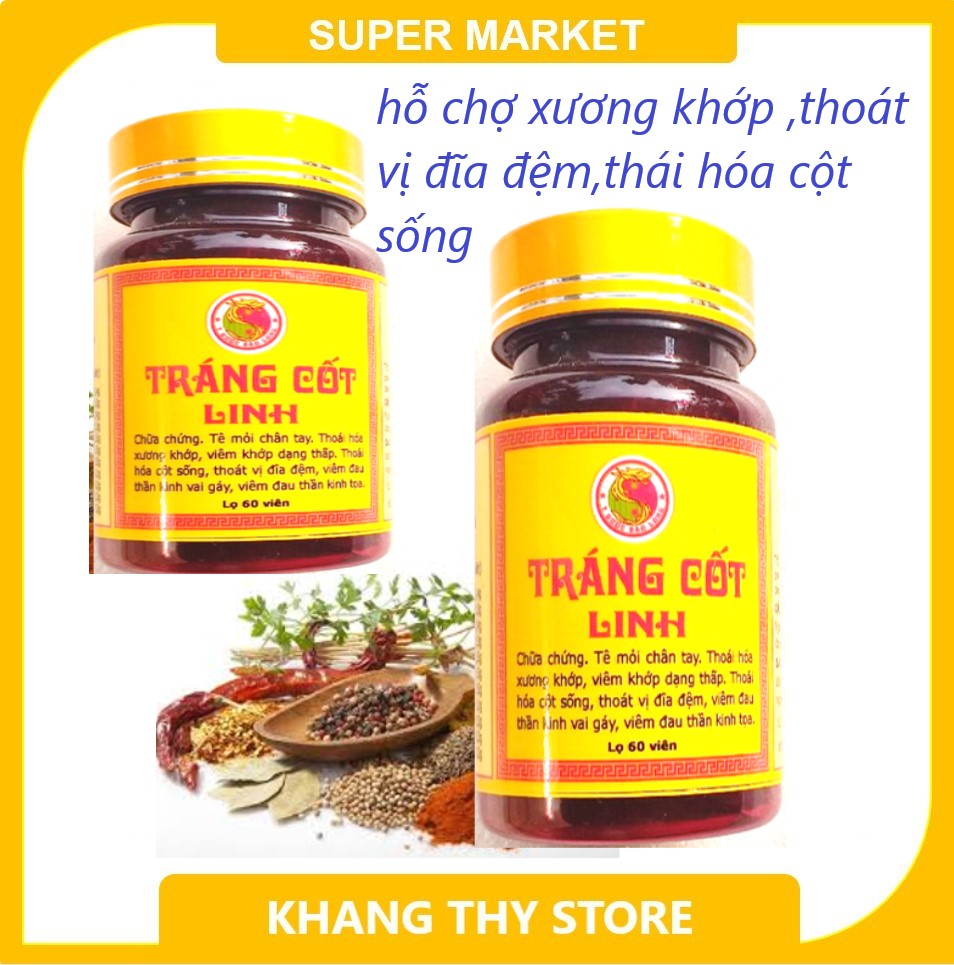 Tráng Cốt Linh - Viên Uống Thảo Dược Hỗ Trợ Xương Khớp Thoái Hóa Cột Sống Thoát Vị Đĩa Đệm