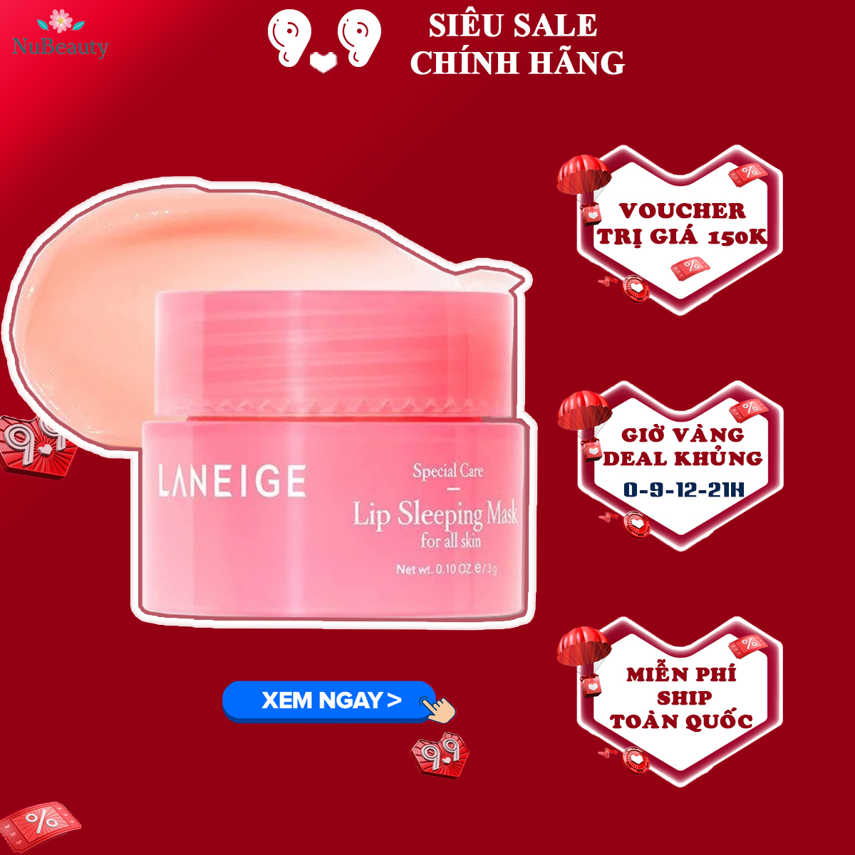 [Hcm]?? Chính Hãng ?? Mặt Nạ Ngủ Môi Laneige Special Care Lip Sleeping Mask 3Gr ?? Free Ship Toàn Quốc ??