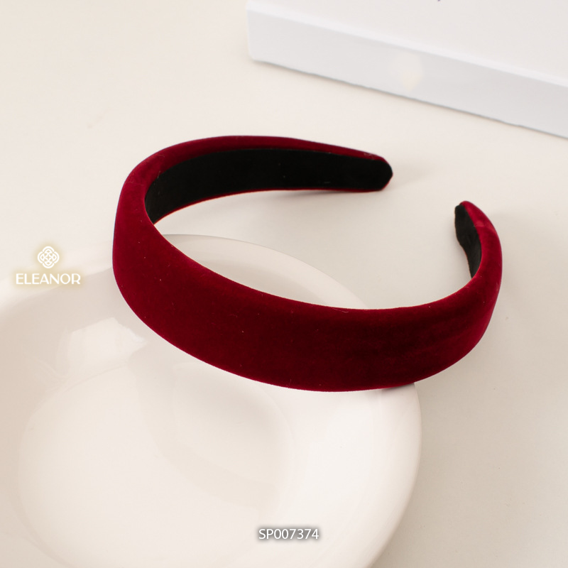 Cài tóc nữ Eleanor Accessories băng đô trơn nhiều màu sắc phụ kiện tóc 5108