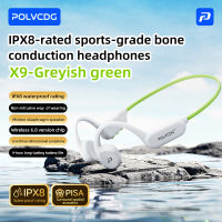 Polvcdg-X9 ″Run″【No Memory Card】 Sports Bone Conduction Headphones IPX8 Waterproof Bluetooth 6.0 Running And Cycling Headphones With Microphone