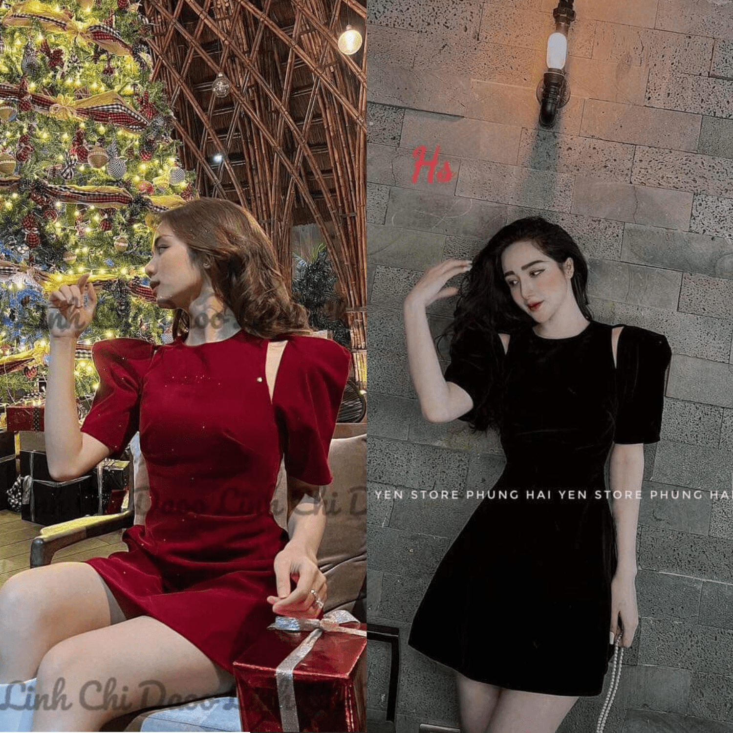 Váy đen Nhung Khoét Vai giá rẻ Tháng 3,2024|BigGo Việt Nam
