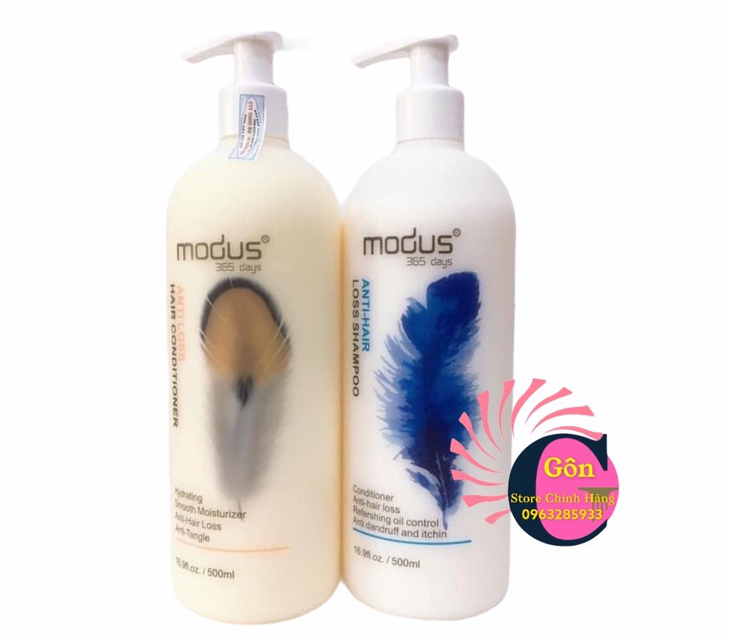 [ Modus Chính Hãng ] Bộ Dầu Gội Xả Modus Giảm Rụng Kích Thích Mọc Tóc 500Ml X 2
