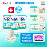 [CHỈ 20h 9-12.10 QT ĐƠN 599K/999K/1299K] [Tặng Nồi chiên không dầu Gaabor] Bộ 3 lon Sữa bột Nestlé NAN OPTIPRO PLUS 4 1500g/lon với 5HMO Giúp tiêu hóa tốt