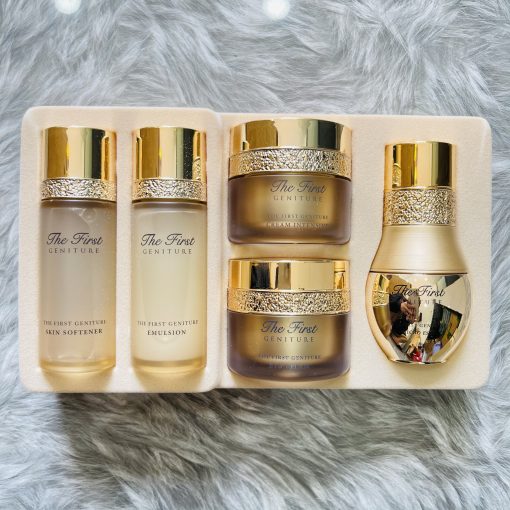 Bộ Tái Sinh Da OHUI The First Geniture Special Gift Hàn Quốc - Set Mini 5 sản phẩm - Giúp Chống Lão Hóa Hiệu Quả Ngăn Ngừa Chảy Xệ Và Duy Trì Sự Tươi Trẻ Của Làn Da Dưỡng Trắng Sâu Cho Làn Da Trắng Sáng Tự Nhiên