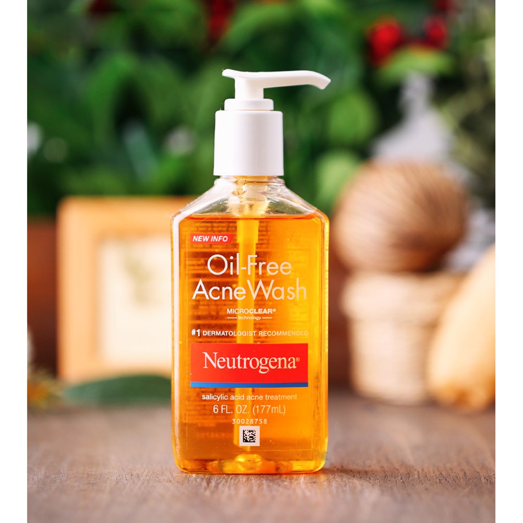 [Hcm]Sữa Rửa Mặt Neutrogena Oil - Free Acne Wash 177Ml - 269Ml Hàng Nhập Mỹ Dành Cho Da Dầu Da Dễ Dị Ứng Nổi Mụn Giúp Năng Ngừa Và Tẩy Sạch Mụn Mà Không Làm Cho Da Bị Khô Ráp