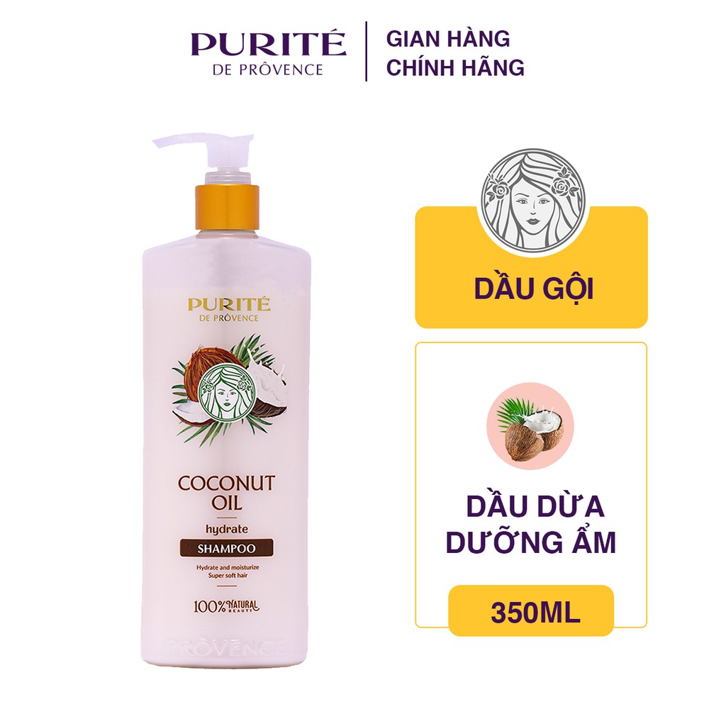 Dầu Gội Dưỡng Ẩm Dừa Purité Coconut Oil 350Ml