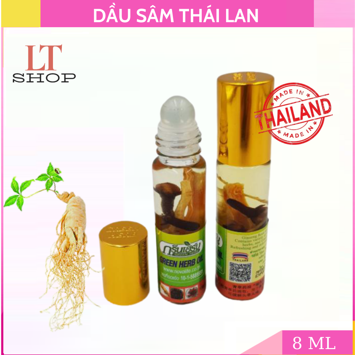 Dầu Lăn Nhân Sâm Thái Lan