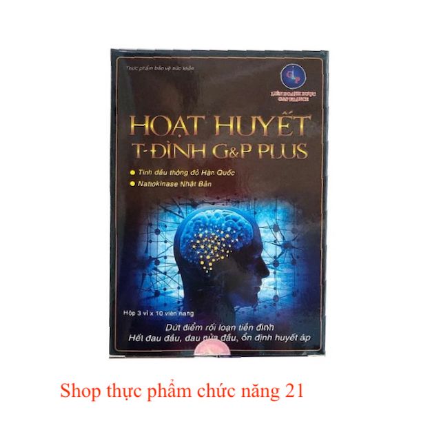 HOẠT HUYẾT TIỀN ĐÌNH G&P PLUS - Dứt điểm rối loạn tiền đình ổn định huyết áp