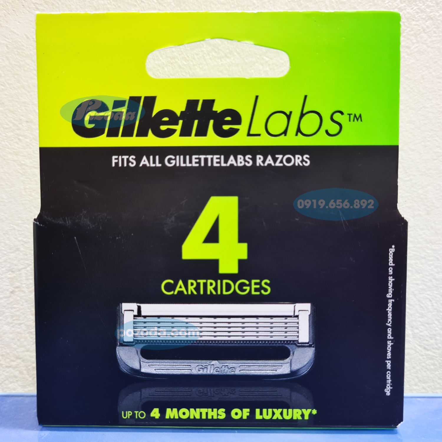 Hộp lưỡi dao cạo râu Gillette Labs (đầu cạo 5 lưỡi cao cấp - không bao gồm tay cầm)