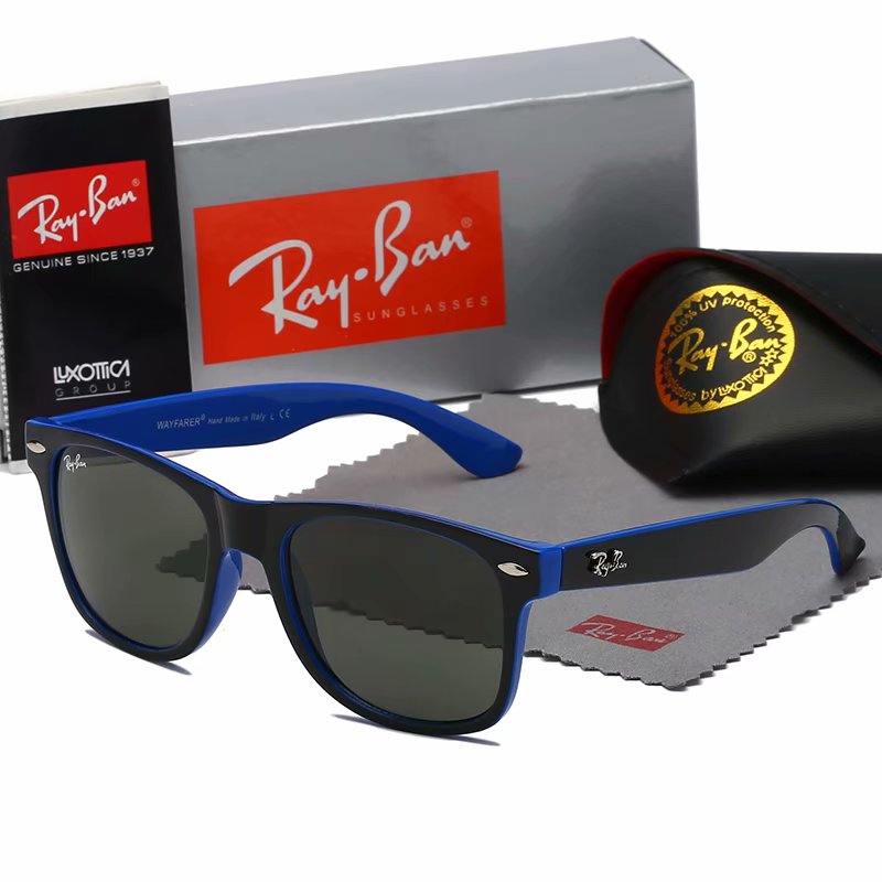 Ray-ban glasses Thời trang RAY BAN nam nữ kính râm gương Vintage hàng không thí điểm kính râm Kính phân cực bán kính râm thể thao rayban sunglasses 2140
