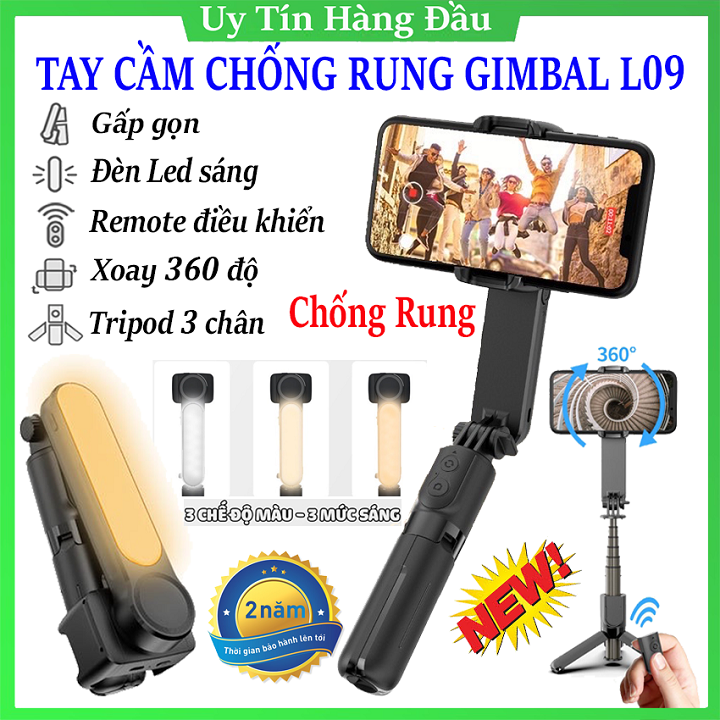 [Hàng Xịn Giá Tốt] Tay Cầm Chống Rung Gimbal Điện Thoại 3-Axis S5B Gậy Gimbal Chống Rung Quay Phim Q