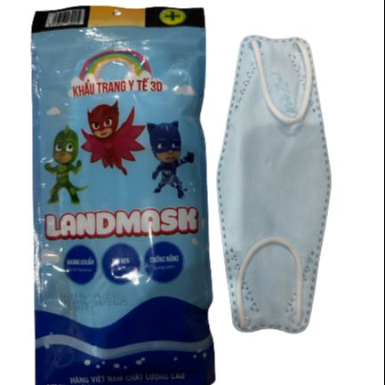 combo 36 chiếc-6 túi khẩu trang y tế 3d Land mask cho trẻ dưới 12 tuổi túi 6 chiếc