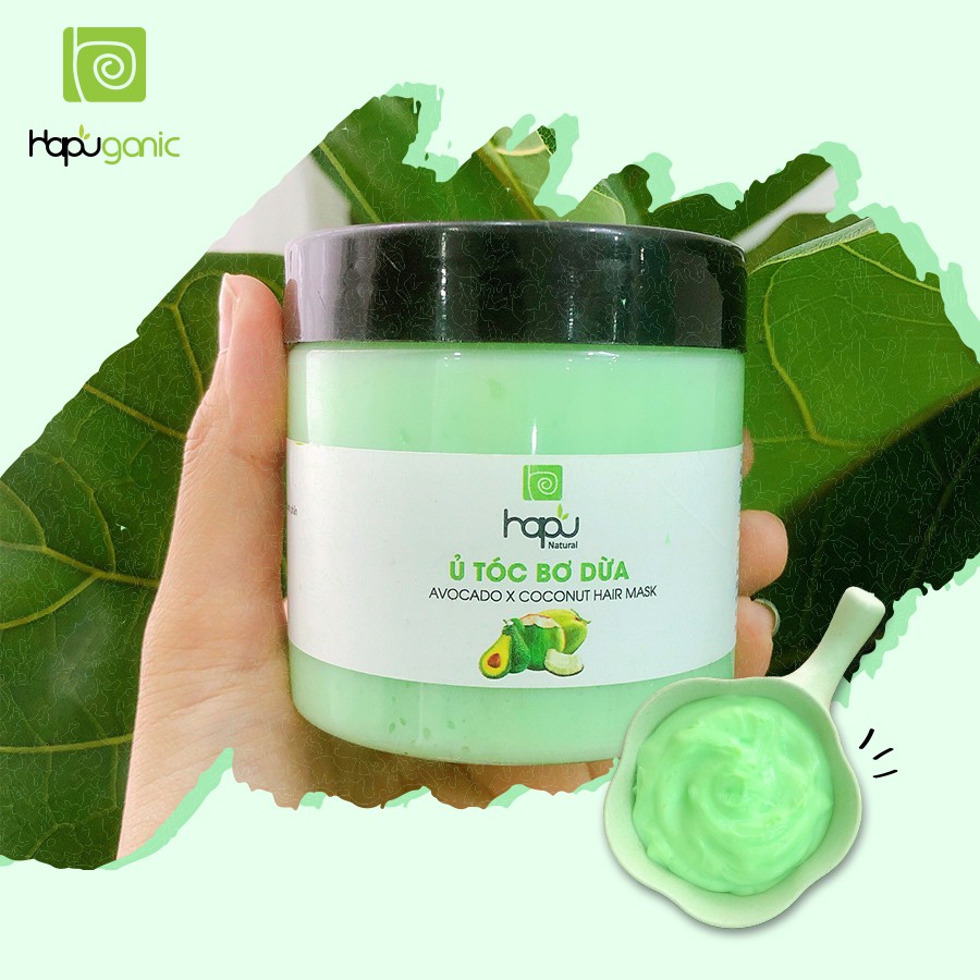 Kem Ủ Tóc Bơ Dừa Cao Cấp Hapu Organic 2 Size Tiện Dụng