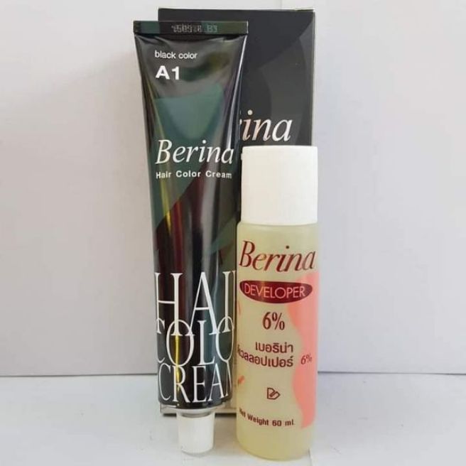 [Hcm]Thuốc Nhuộm A1 Berina 60Ml Thái Lan (Màu Đen)