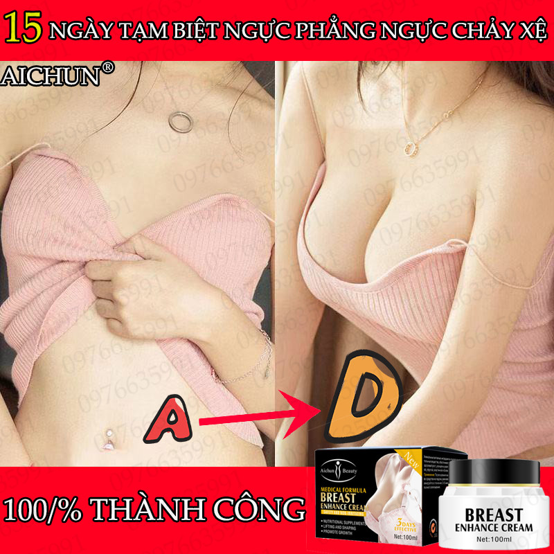 Tạm Biệt Ngực Phẳng*Aichun Kem Nở Ngực Chiết Xuất Thực Vật Kích Hoạt Phân Chia Tế Bào Tuyến Vú 100% An Toàn Và Không Có Tác Dụng Phụgiúp Phát Triển Ngực Lần 2 Từ A Đến D Không Phải Là Mơ(Kem Tăng Ngực Kem Nâng Ngực Nở Ngực Kem Nâng Vú)