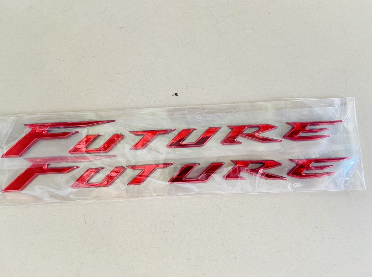 Bộ 2 Tem chữ Future 125i nổi Cho Xe Honda Future 1 / Future2 / Future 125i / Future Neo / Future Neo