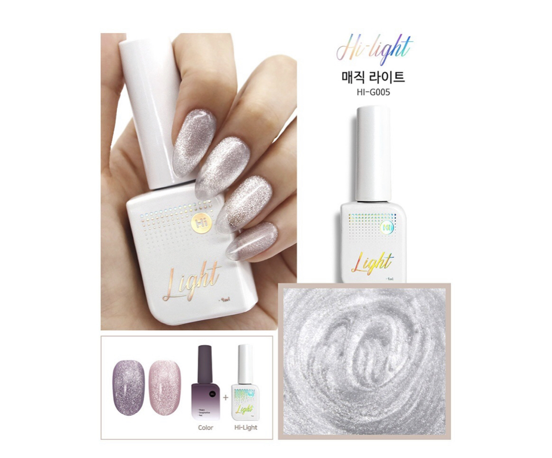 [Hi Gel_Chính Hãng] Sơn Gel Nhũ Mắt Mèo Kim Cương Cao Cấp Hàn Quốc Màu G005 Magic Light