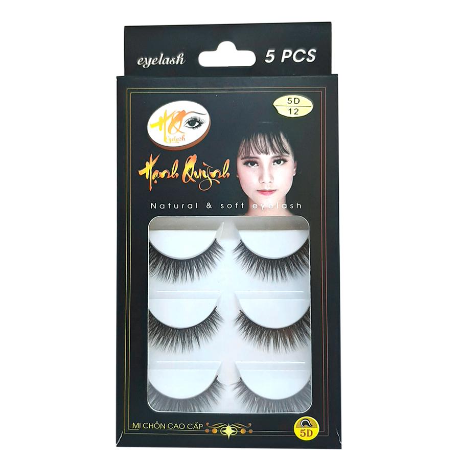 5 Cặp Lông Mi Giả Dày Và Cong Natural & Soft Eyelash (Số 12)