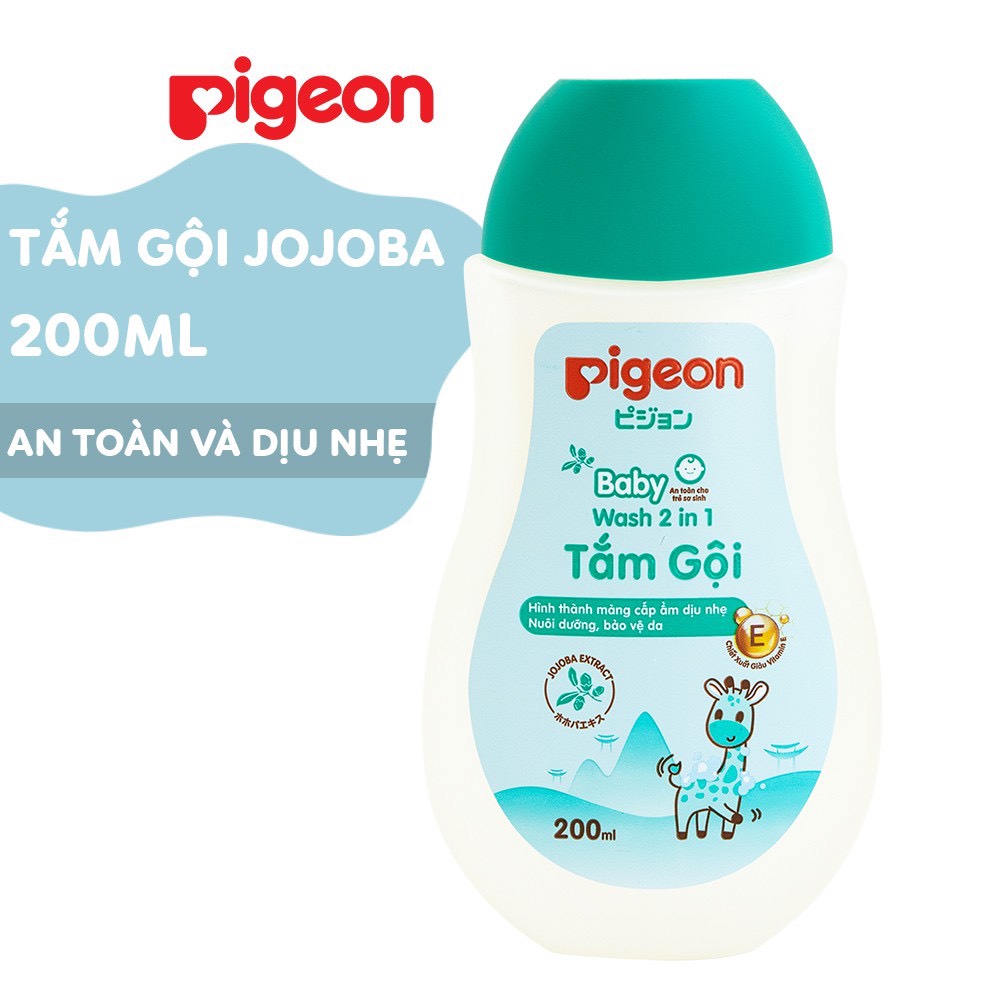 (Mẫu mới) Tắm gội Pigeon 2 trong 1 Hoa Hướng Dương & Jojoba cho bé yếu