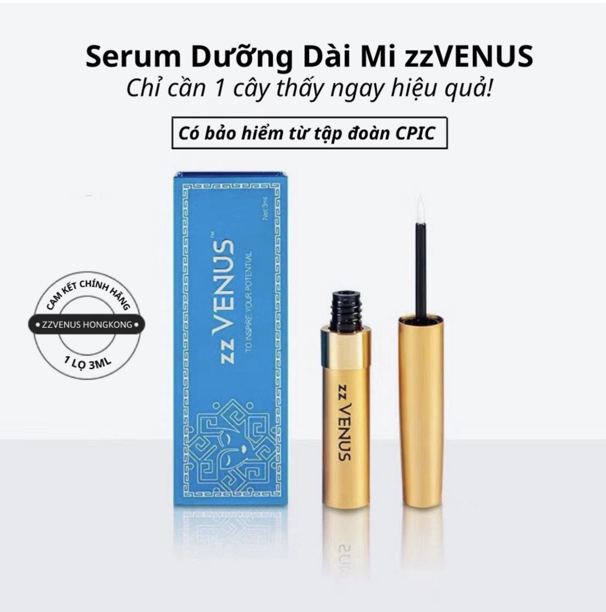 [Hcm]Serum Dưỡng Dài Mi Zzvenus (Dung Tích: 3Ml)