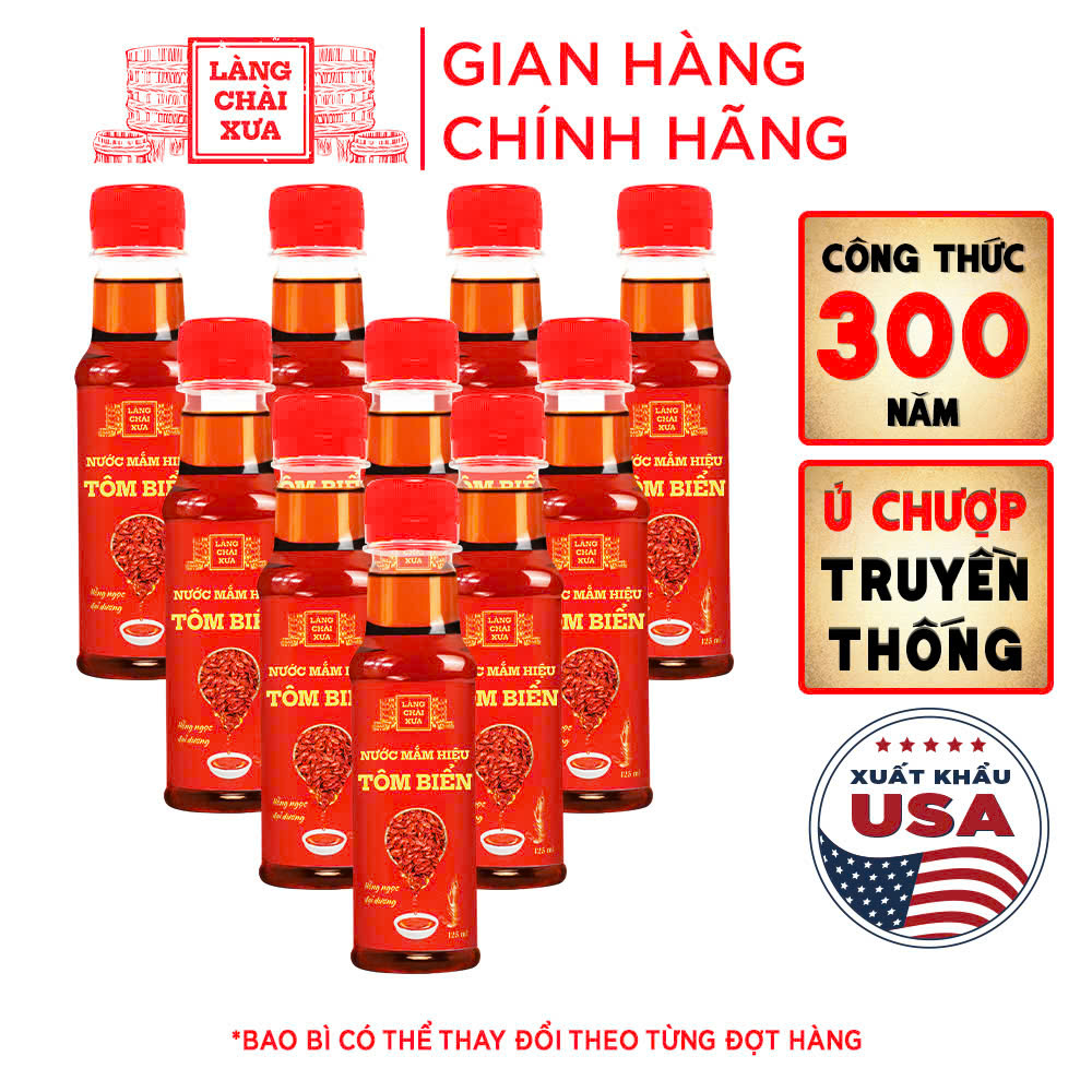 Nước mắm tôm biển Làng Chài Xưa 125ml Hồng Ngọc Đại Dương 300 năm truyền thống ngon khó cưỡng.