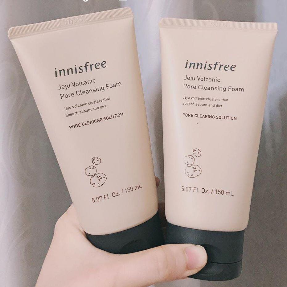 [Hcm][ Hàng Chính Hãng ] Sữa Rửa Mặt Tro Núi Lửa Innisfree Jeju Volcanic Pore Cleansing 150Ml