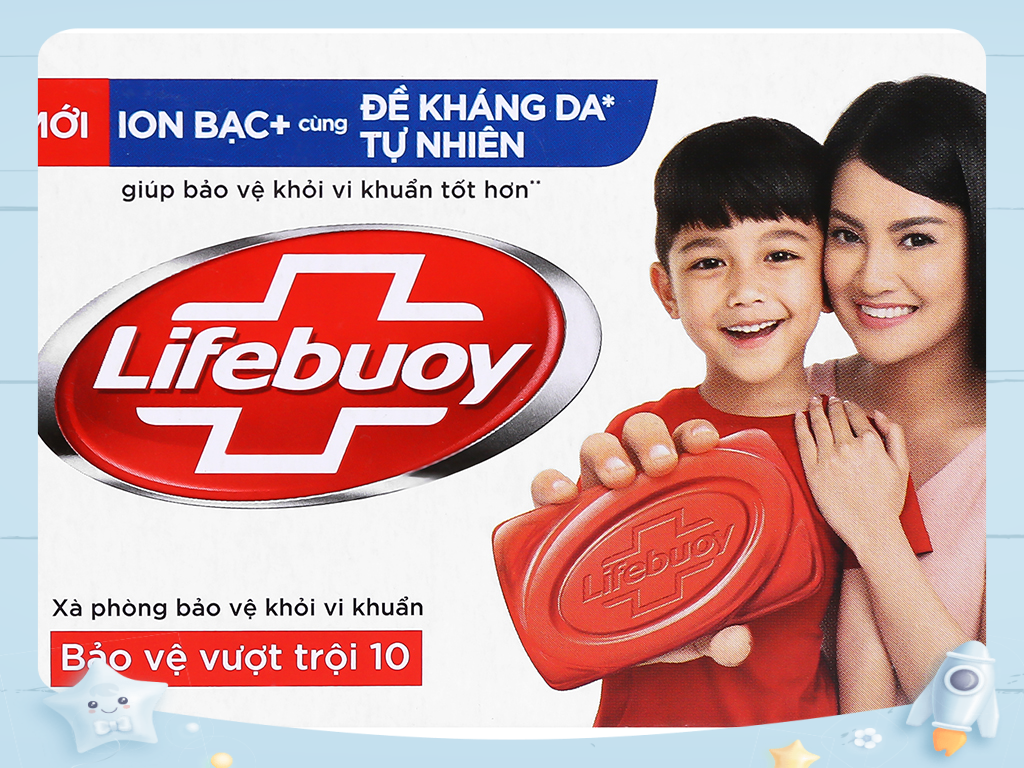 [HCM][Chính hãng] Xà bông cục Lifebuoy bảo vệ vượt trội 90g