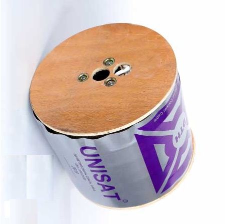 CÁP ĐỒNG TRỤC KÈM NGUỒN DTH UNISAT RG6+2C ( CUỘN 305M )
