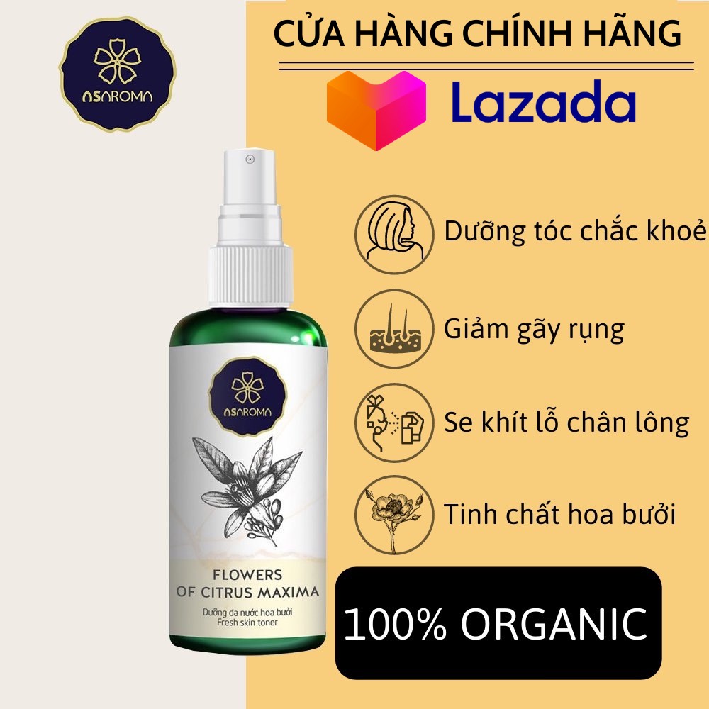 [Hcm]Xịt Dưỡng Tóc Mọc Tóc Hoa Bưởi Xịt Khoáng Dưỡng Ẩm Cho Mọi Loại Da Asaroma - 100Ml