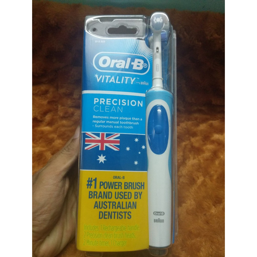 Sp Kèn Bill Bàn Chải Điện Oral B Vitality Pro White Electric Toothbrush Tặng Kèm 1 Đầu Bàn Chải Xách Tay Úc(Có Bill Úc)