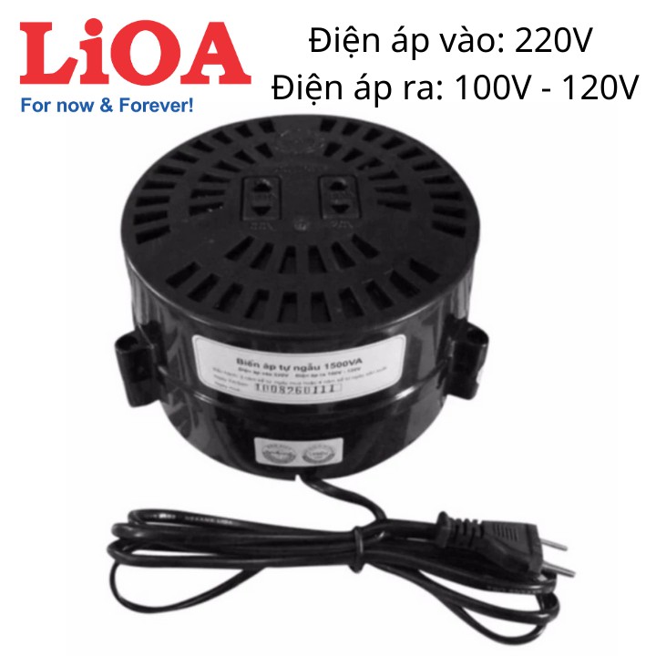 Biến áp ( Biến thế) đổi nguồn hạ áp 1 pha LIOA điện vào 220v ra 100-120v - dùng cho đồ xài điện 110v