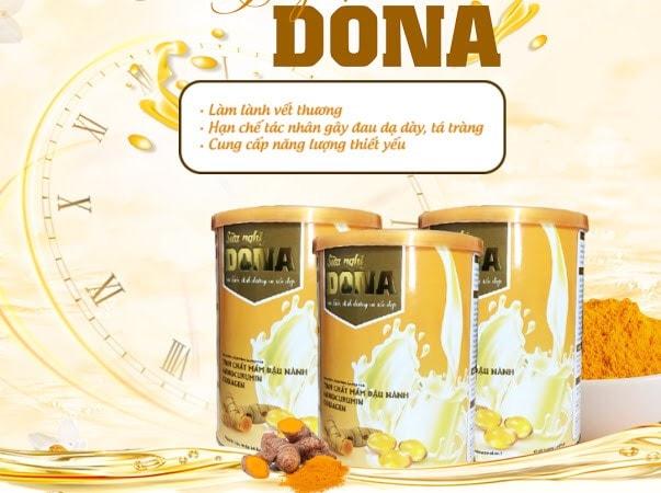 [Hcm]Sữa Nghệ Dona - Hương Vị Thơm Ngon Không Còn Lo Đói .
