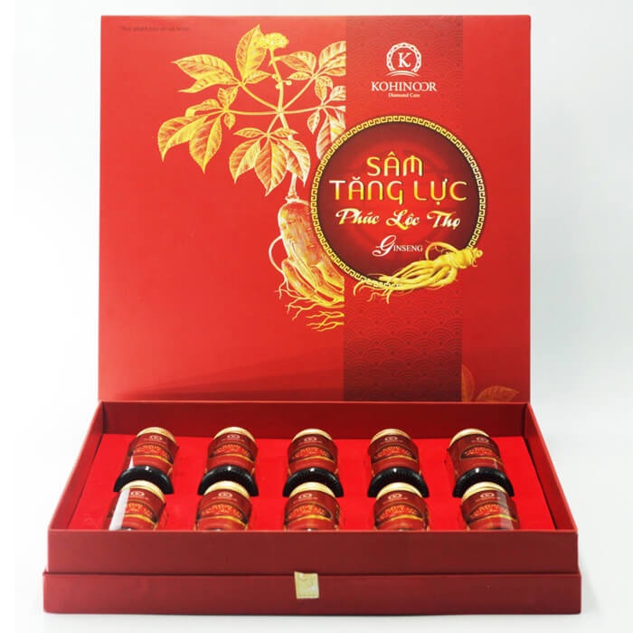 [HCM]Sâm Tăng Lực Phúc Lộc Thọ (hộp 10 chai )