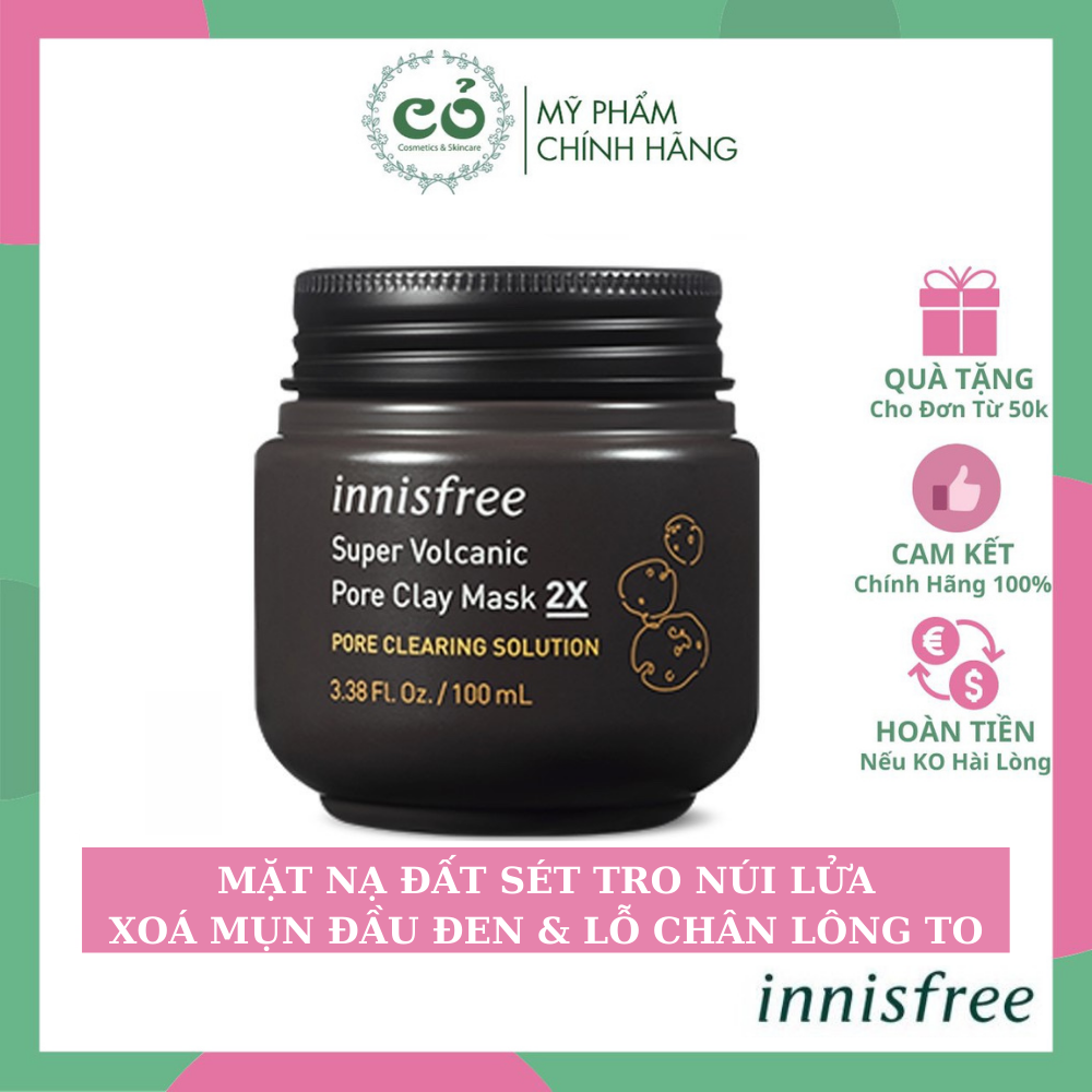 [HCM]Mặt nạ innisfree super volcanic pore clay mask 2x cam kết sản phẩm đúng mô tả chất lượng đảm bảo an toàn đến sức khỏe người sử dụng