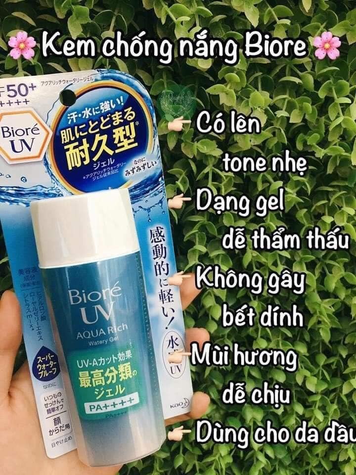 Kem Chống Nắng Nhật Bản Biore Uv Aqua Dạng Gel Chai Cứng Mẫu Mới 2020 - Kem Chống Nắng Biore Uv Aqua - 2020