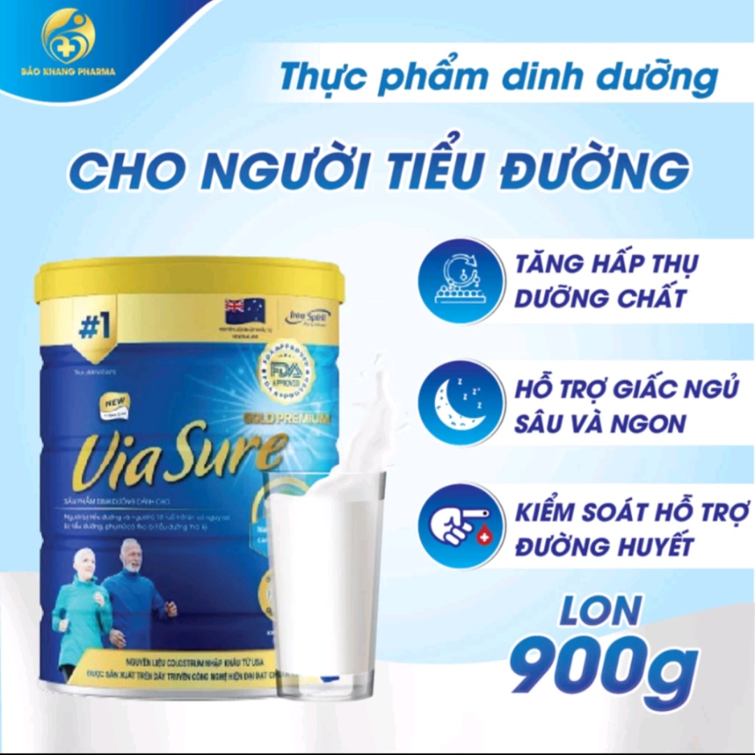 Sữa Bột Via Sure 900g dành cho người tiểu đường (date mới)